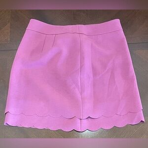 LOFT sz 10P Pink Scalloped Mini Skirt
